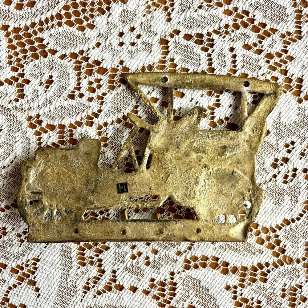 Vintage solid brass